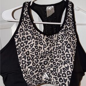 adidas Black and White Sports Bra
